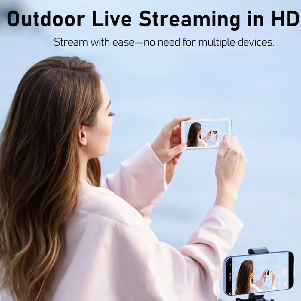 Magnetic Phone Vlog Selfie Monitor Screen Back Camera Monitor Phone Vlog Selfie Screen for Android Iphone Cellphone Accessory