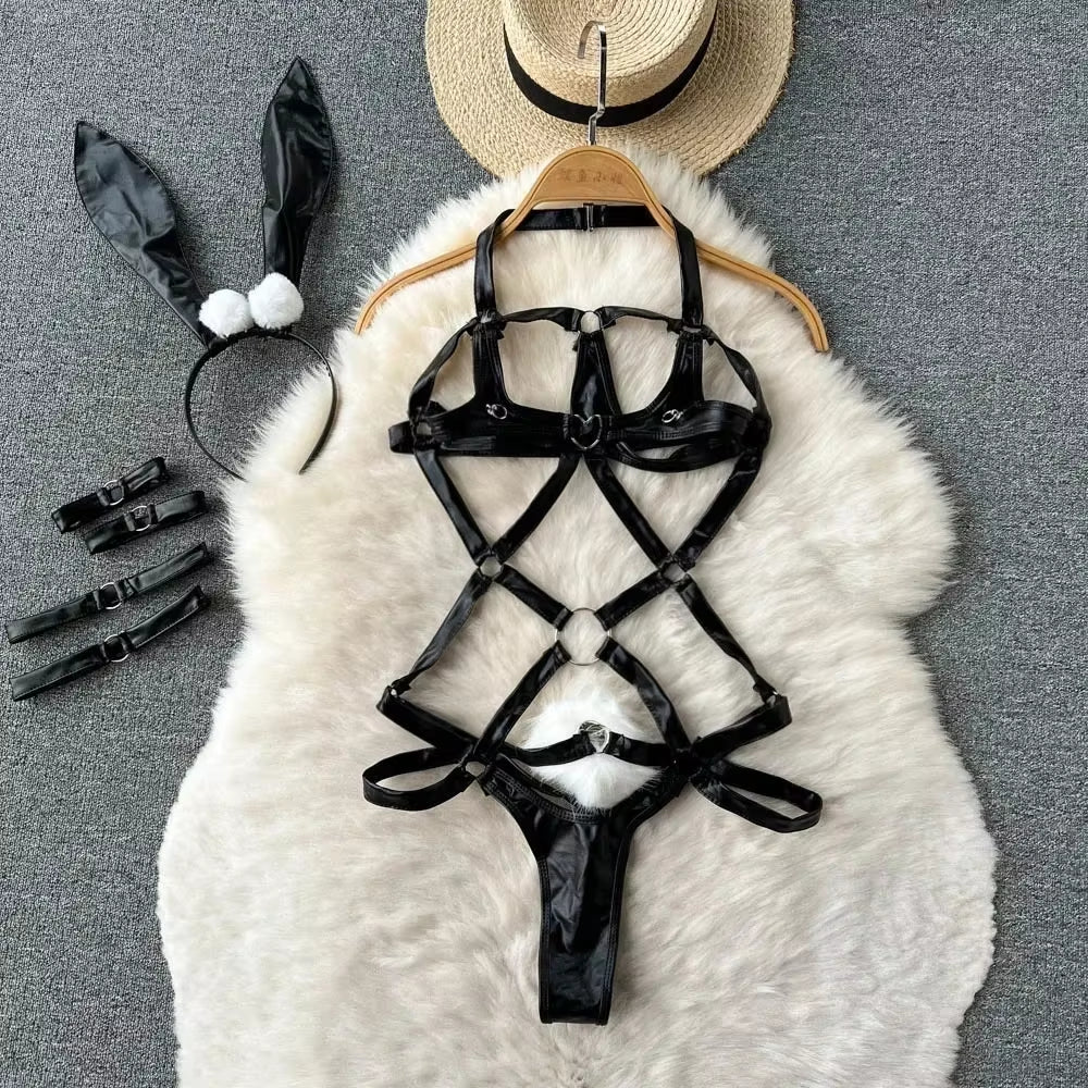 Sexy Uniform Lingerie Set Women'S Underwear Sexy Lingerie Outfit Bra Sexy Set Lingerie Exotic Play Uniform Underwear Set