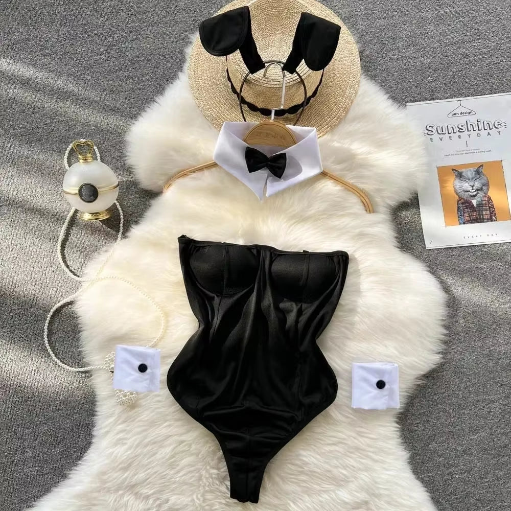 Sexy Uniform Lingerie Set Women'S Underwear Sexy Lingerie Outfit Bra Sexy Set Lingerie Exotic Play Uniform Underwear Set