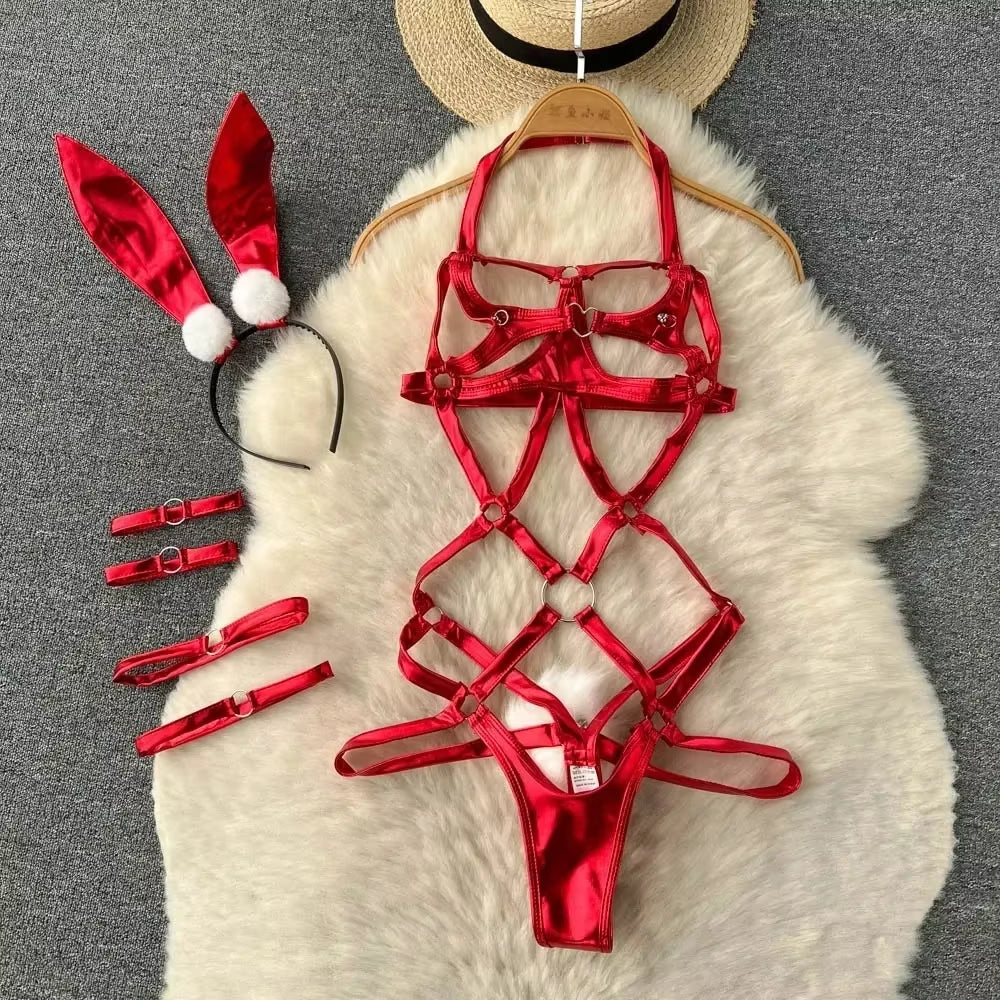 Sexy Uniform Lingerie Set Women'S Underwear Sexy Lingerie Outfit Bra Sexy Set Lingerie Exotic Play Uniform Underwear Set