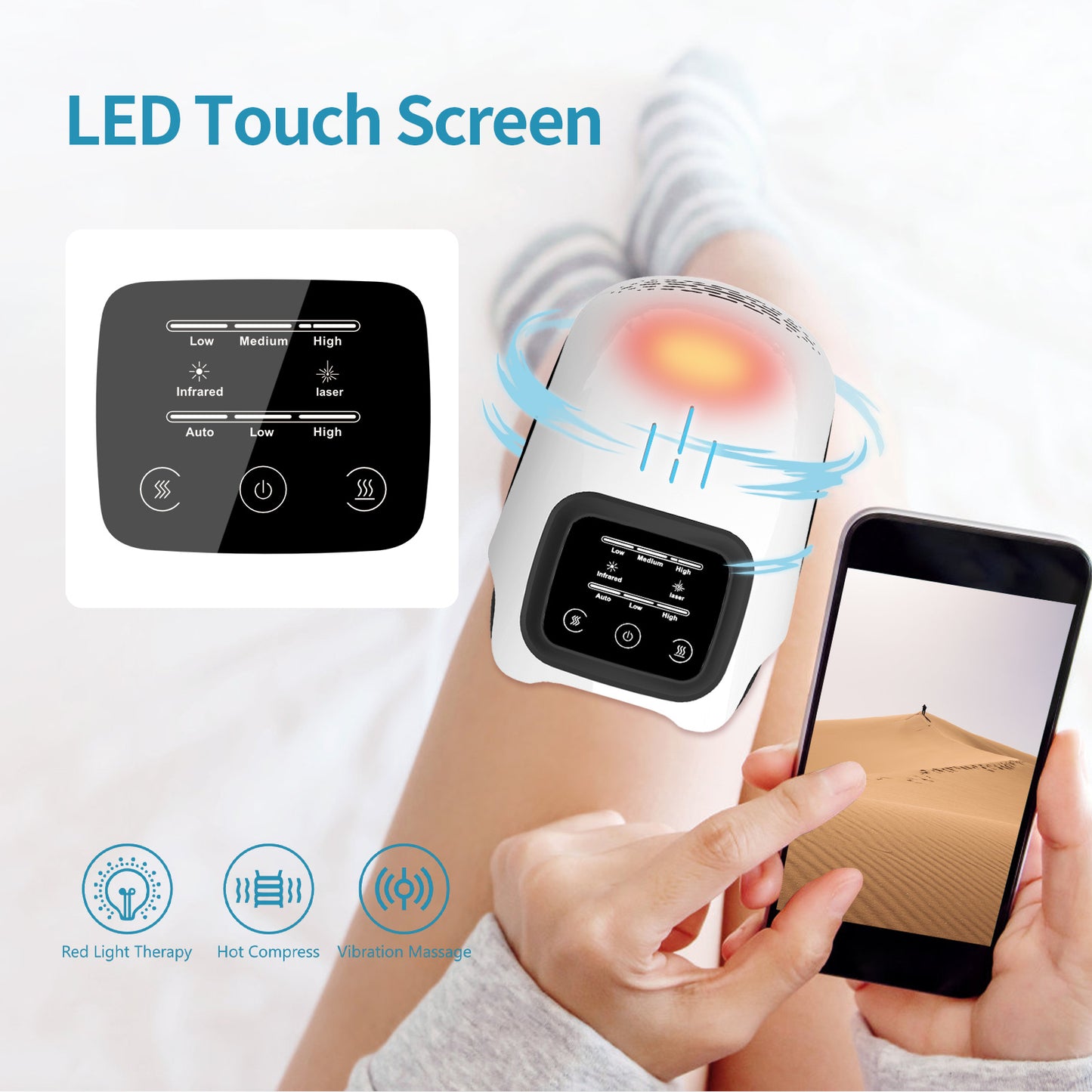 Intelligent Heating Knee Massager
