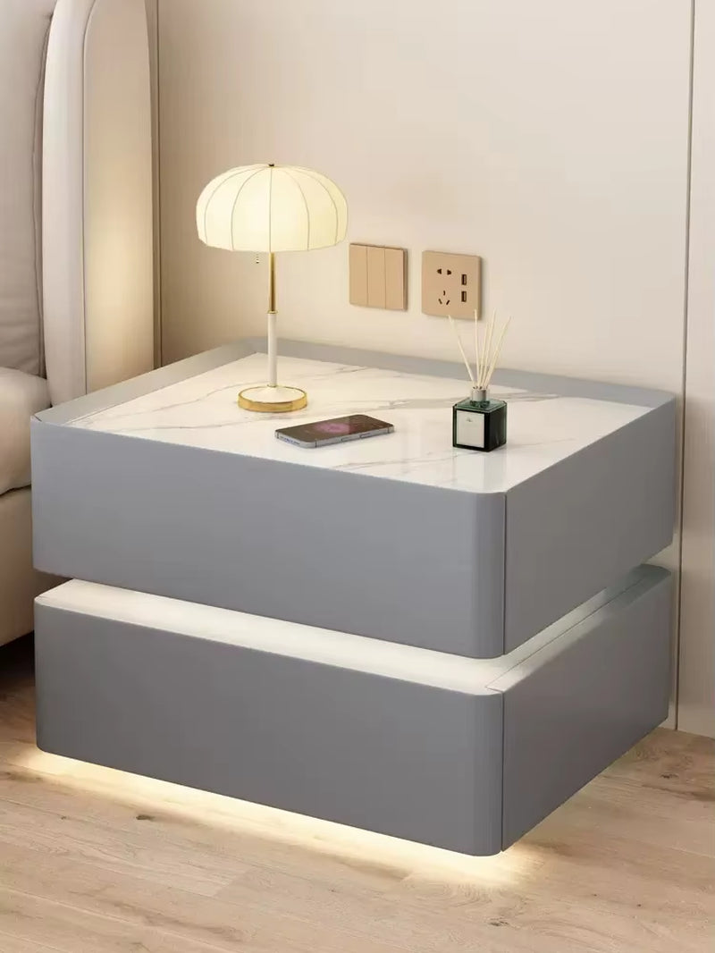 Modern Style Solid Wood Bedside Table
