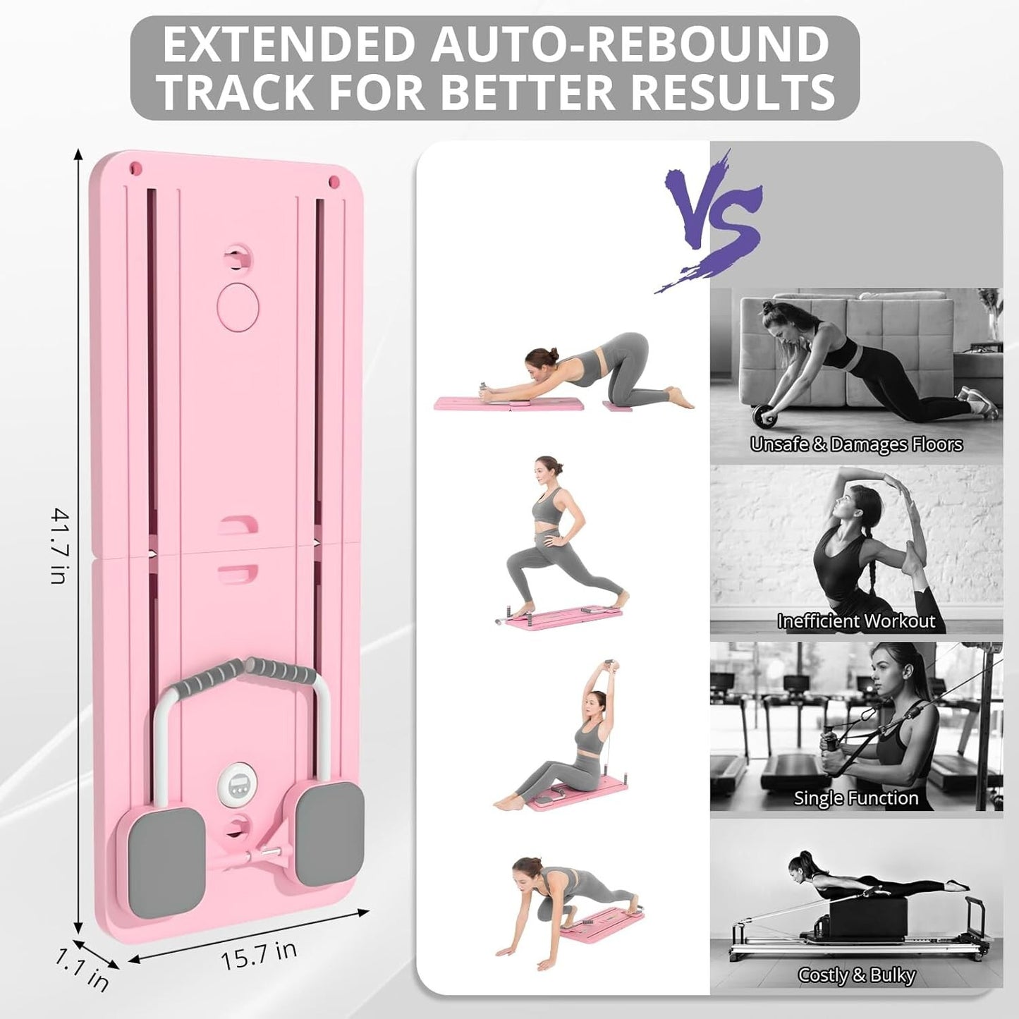 8 in 1 - Foldable Pilates Board for Home Workout