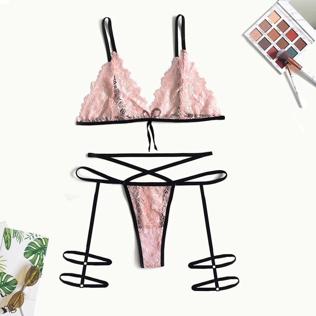Sexy Lace Leg Straps Set
