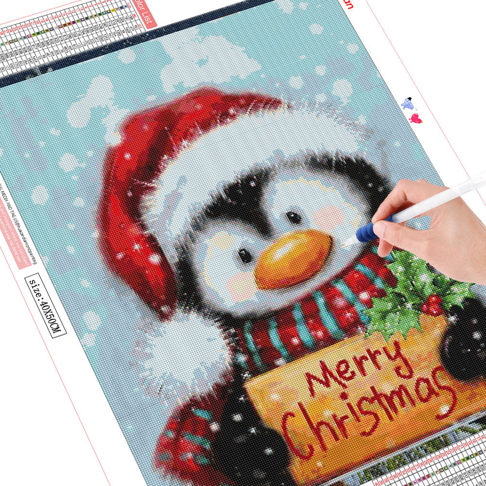 Christmas Penguin Diamond Painting