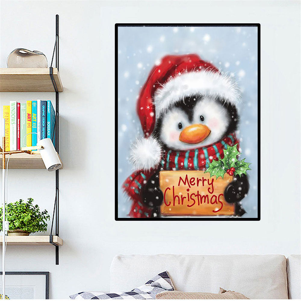 Christmas Penguin Diamond Painting