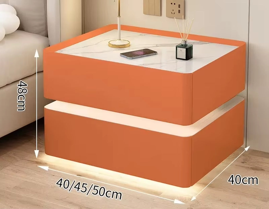 Modern Style Solid Wood Bedside Table