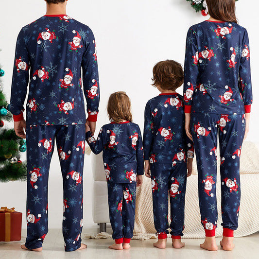 Christmas parent-child long sleeve pyjama