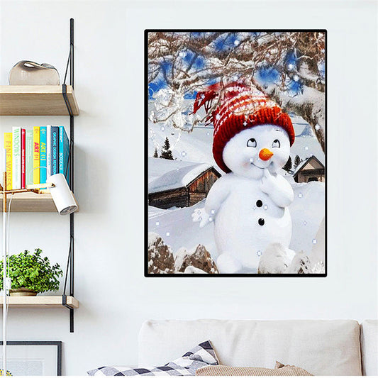 Christmas Snowman Diamond Painting