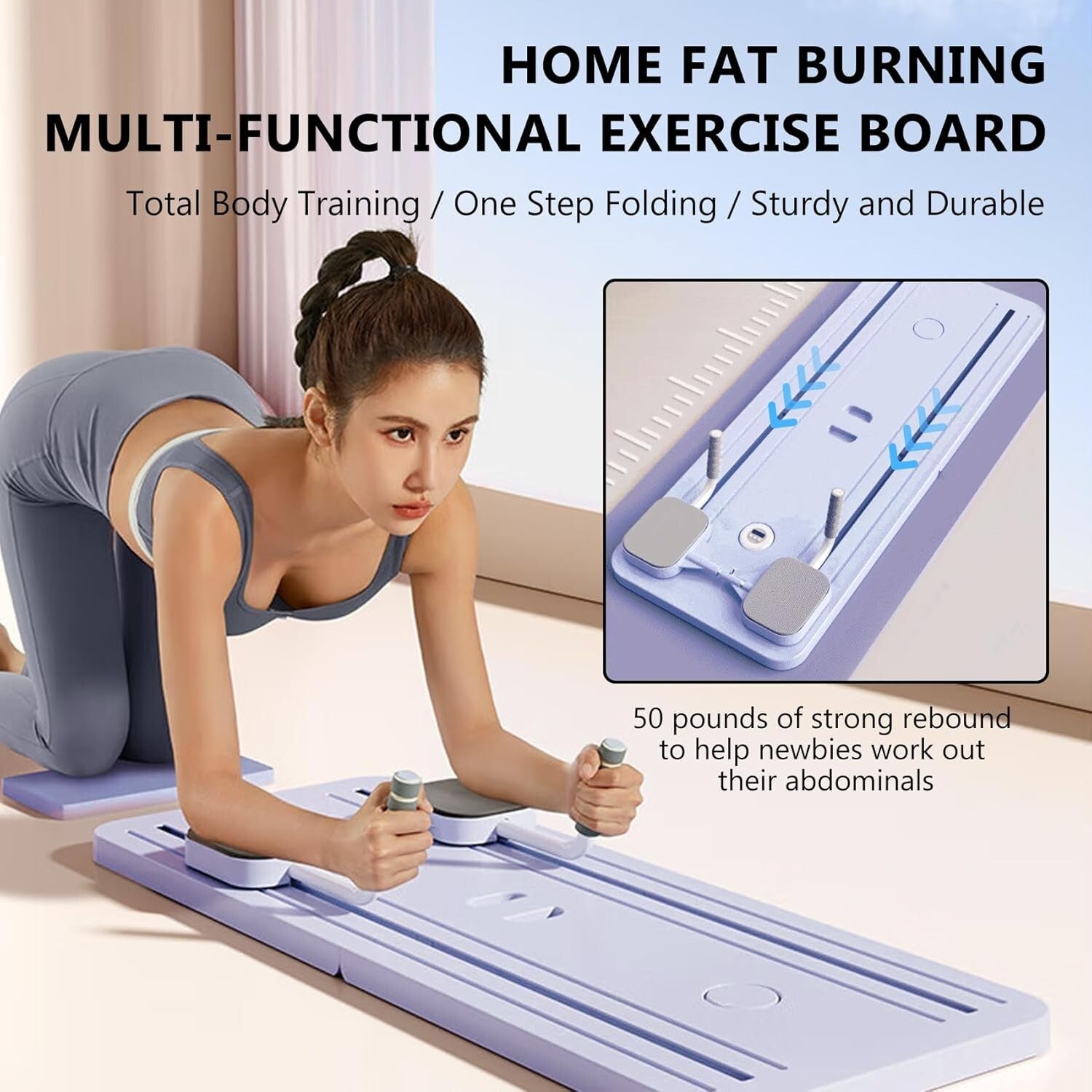 8 in 1 - Foldable Pilates Board for Home Workout 