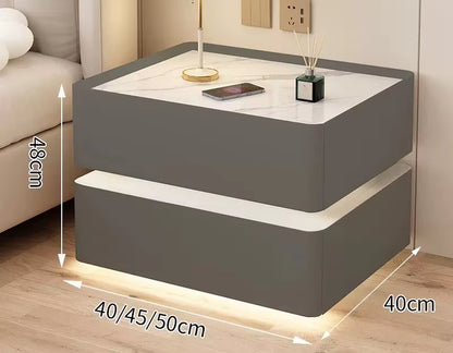 Modern Style Solid Wood Bedside Table 